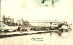 Docks At The Rouge Plant Dearborn, MI Postcard Postcard