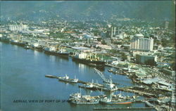 Aerial View Of Port Of Spain Trinidad Caribbean Islands Postcard Postcard