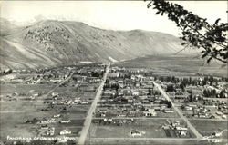 Panorama Of Jackson Wyoming Postcard Postcard