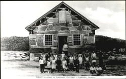 School Attended By President Coolidge Postcard