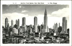 Mid-New York Skyline, East 42nd Street Postcard