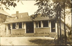 Exterior View of a House Postcard