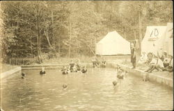 Swimming Pool Y.W.S. Camp Postcard