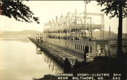 Conowingo Hydro-Electric Dam Near Postcard