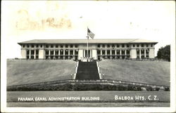 Panama Canal Administration Building, Canal Zone Postcard