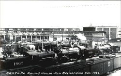 Santa Fe Round House San Bernardino, CA Postcard Postcard