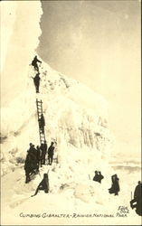 Climbing Gibralter-Rainier National Park Postcard