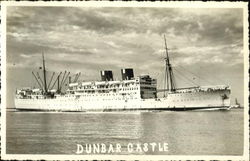 Dunbar Castle Boats, Ships Postcard Postcard