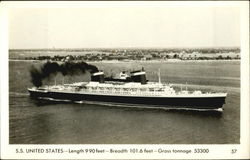 S.S. United States Postcard