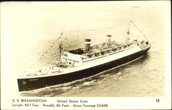 S.S. Washington Postcard