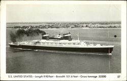 S.S. United States Postcard