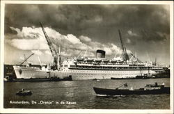 Amsterdam "Oranje”  Boats, Ships Postcard Postcard