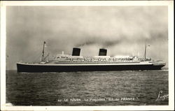 Le Havre Ile de France Boats, Ships Postcard Postcard