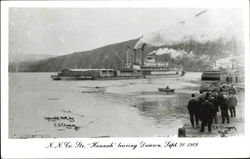 N. N. Co. Str. Hannah Leaving Dawson Boats, Ships Postcard Postcard