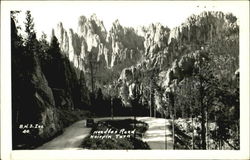 Needles Road, Hairpin Turn Postcard