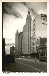 Tall Buildings, Swanston Street Melbourne, Australia Postcard Postcard