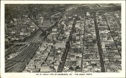 Aerial View Of Melbourne Postcard