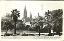 Near Princes Bridge Melbourne, Australia Postcard Postcard