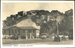 Ascensor Artillerio Valparaiso, Chile Postcard Postcard