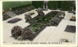 Italian Garden, The Butchart Gardens Postcard