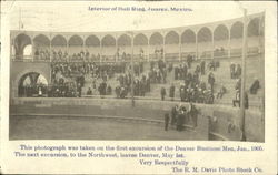 Interior Of Bull Ring Juarez, Mexico Postcard Postcard