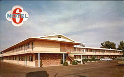 6 Motel Of North Fresno, 4245 No. Blackstone Ave Hwy. 41 North Postcard