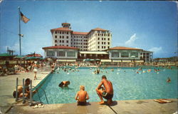 Hotel Flanders And Outdoor Pools Ocean City, NJ Postcard Postcard