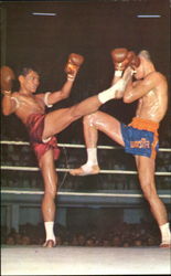 Thai-Styled Boxing Postcard