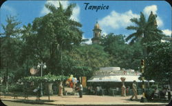 A Corner Of The Main Plaza Of Tampico Postcard