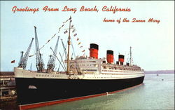 Queen Mary Long Beach, CA Postcard Postcard