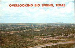 Overlooking The City Big Spring, TX Postcard Postcard