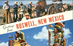 Greetings From Roswell Postcard