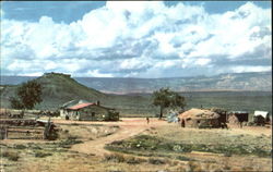 Navajo Indian Homes, Northwestern NM Postcard