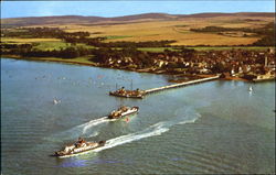 The Pier And Ferries Postcard