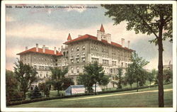 Rear View Of Antlers Hotel, Antlers Hotel Postcard