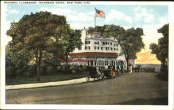 Claremont Inn And Riverside Drive, 123rd St. and Riverside Drive Postcard