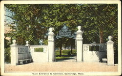 Main Entrance To Common Postcard