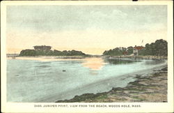 Juniper Point View From The Beach Woods Hole, MA Postcard Postcard