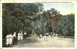 Croquet Grounds, Williams Park St. Petersburg, FL Postcard Postcard