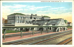 Union Station Burlington, VT Postcard Postcard