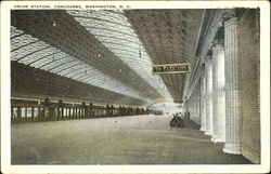 The Passenger Concourse Of The Union Station Postcard