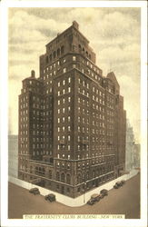 The Fraternity Clubs Building, Madison Avenue at 38th Street Postcard