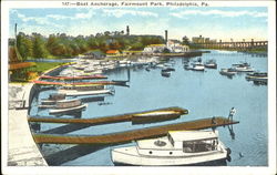 Boat Anchorage, Fairmount Park Philadelphia, PA Postcard Postcard