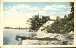 Lovers Retreat On The Shores Of The Historic James River Postcard