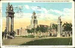 The New East Denver High School Colorado Postcard Postcard