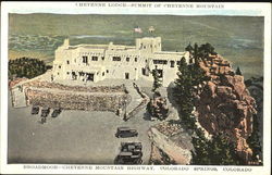 Cheyenne Lodge—Summit Of Cheyenne Mountain Postcard