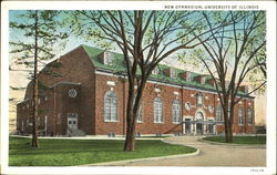 New Gymnasium, University of Illinois Postcard