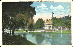 Casino From Lake At Palmer Park Detroit, MI Postcard Postcard