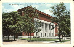 Hill Auditorium, University Of Michigan Postcard