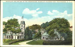 Woodcliff Inn And One Of The Greenhouses, Woodcliff Pleasure Park Poughkeepsie, NY Postcard Postcard